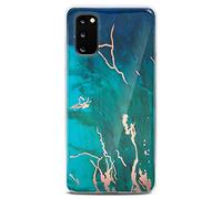 ONEFLOW Sense Case, Compatible with Samsung Galaxy S20 / S20 5G Pro Max, Marble Effect Case, Camera and Screen Protector, Glitter Silicone Phone Case, Excitement