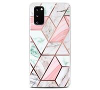 ONEFLOW Sense Case, Compatible with Samsung Galaxy S20 / S20 5G Pro Max, Marble Effect Case, Camera and Screen Protector, Glitter Silicone Phone Case, Joy