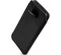 ONEFLOW Slim Slip-In Case with Pull-Up Strap Compatible with BlackBerry Classic | Premium Microfibre Lining + Heavy Duty Pull Tab - Black