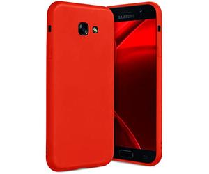 OneFlow SlimSHIELD PRO Silicone Mobile Phone Sleeve compatible with Samsung Galaxy A5 (2017) | Mobile Phone Sleeve Thin - Accessories Bumper Case, Red