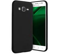 OneFlow SlimSHIELD PRO Silicone Mobile Phone Sleeve compatible with Samsung Galaxy J5 (2015) | Mobile Phone Sleeve Thin - Accessories Bumper Case, Black