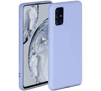 OneFlow Soft Case Compatible with Samsung Galaxy A51, Silicone Case, Raised Edge for Screen Protector, Dual Layer, Soft Phone Case - Matte Blue
