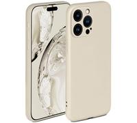 ONEFLOW Soft Case for iPhone 15 Pro Max Silicone Case with Camera Protection, Silicone Case with Raised Screen Protection, Back Cover Protective Case, Soft Mobile Phone Case, Cream