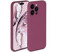 ONEFLOW Soft Case for iPhone 15 Pro Max, Silicone Case with Camera Protection, Silicone Case with Raised Screen Protection, Back Cover Protective Case, Soft Mobile Phone Case, Plum