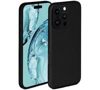 ONEFLOW Soft Case for iPhone 16 Pro, Silicone Case with Camera Protection, Silicone Case with Raised Screen Protection, Back Cover Protective Case, Soft Mobile Phone Case, Black