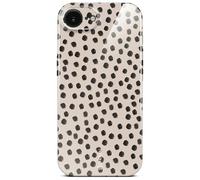 ONEFLOW Splash Cover for iPhone 16e Case with Design Pattern, Designer Case Mobile Phone Protective Case with Camera Protection, Printed Thin Mobile Phone Case, Polka Dots Cookies Cream
