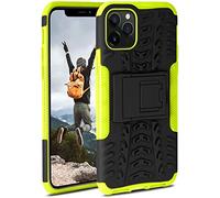 OneFlow Tank Case, Compatible with Apple iPhone 11 Pro, Outdoor Case, Shockproof, Phone Case with Kickstand, Camera and Screen Protector, Mobile Phone Hard Case, Lime - Green