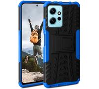 ONEFLOW Tank Case Compatible with Xiaomi Redmi Note 12 (4G) - Outdoor Shockproof Mobile Phone Case with Stand, Camera and Screen Protection, Mobile Phone Hard Case Armoured Case, Horizon - Blue