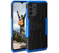 ONEFLOW Tank Phone Cover Case, Phone Covers Compatible with Samsung Galaxy A13 (4G), Outdoor Shockproof, Mobile Phone Case with Stand, Camera and Screen Protector, Hard Case, Horizon - Blue