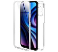 ONEFLOW Touch Case for Samsung Galaxy A14 (4G/5G) Case Shockproof on Both Sides Protective Case Front and Back 360 Degree Full Protection Mobile Phone Case Transparent with Screen Protector - Clear
