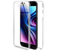 OneFlow Touch Case for Samsung Galaxy A7 (2017) Shockproof Both Sides, Front and Back Cover, 360-Degree Full Protection, Transparent Case with Screen Protector, Ultra-Clear
