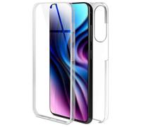 ONEFLOW Touch Case for Samsung Galaxy S25 Edge, 360 Degree Full Protection on Both Sides, Mobile Phone Case with Screen Protector, TPU Protective Case, Transparent Front and Back Shockproof, Clear