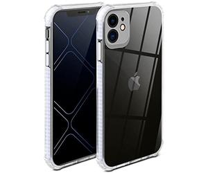 ONEFLOW Transparent Silicone Case for iPhone 11, Mobile Phone Case with Shockproof Bumper Back Cover, Transparent Silicone Case, Wireless Charging Protective Case, Cushion Case, White