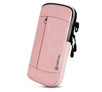 ONEFLOW Urban Sling for Poco F6 Pro Mobile Phone Case for Hanging, Mobile Phone Belt Bag and Bracelet Combined, Mobile Phone Shoulder Bag with Wallet for Men and Women, Pink