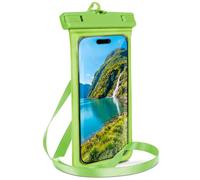 ONEFLOW Waterproof Mobile Phone Case and Pouch for Samsung Galaxy XCover 5 | Touch & Camera Window + Armband and Strap for Hanging (Palm Green)