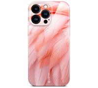 ONEFLOW Wild Cover for iPhone 16 Pro Max Case with Animal Print, Designer Case Mobile Phone Protective Case with Camera Protection, Animal Pattern Hard Case, Thin Mobile Phone Case, Smooth Flamingo