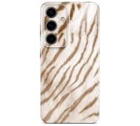 ONEFLOW Wild Cover for Samsung Galaxy S24 Case with Animal Print, Designer Case Mobile Phone Protective Case with Camera Protection, Animal Pattern Hard Case, Thin Mobile Phone Case, Caramel Tiger