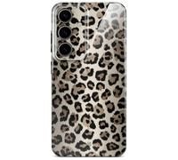 ONEFLOW Wild Cover for Samsung Galaxy S24 Case with Animal Print, Designer Case Mobile Phone Protective Case with Camera Protection, Animal Pattern Hard Case, Thin Mobile Phone Case, Golden Leopard