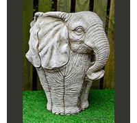 ONEFOLD LARGE ELEPHANT POT HAND CAST STONE GARDEN ORNAMENT STATUE/FLOWER PLANTER