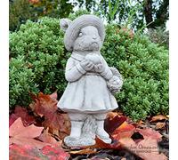ONEFOLD Stone Beatrix Potter Josephine Rabbit Ornament Outdoor Garden Sculpture Statue