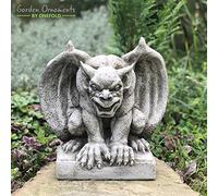 ONEFOLD - STONE WING GARGOYLE DETAILED HAND CAST GARDEN ORNAMENT/STATUE/SCULPTURE