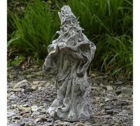 ONEFOLD - Wizard Stone Garden Statue | Stone Garden Ornament Ornaments | Realistic Design | Outdoor Sculpture 18 KG