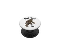 Onefoot Funny Amputee One-Legged Bigfoot Amputee PopSockets Adhesive PopGrip
