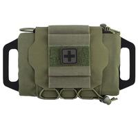 oneforus Soft Tactical Pouch Fast First Aid Belt Survival Pouch Two-Part System Roll Medicine Holder Hypalon Handle Bag