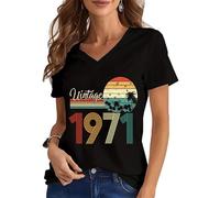 oneforus Vintage Versatile T-Shirt 1970-1979 Landscape Clothing Short Sleeve Casual High Street Fashion Tees Tops