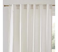 Onega X Velvet Linen and Velvet Hidden Tab Curtain Ink Blue