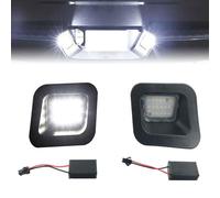 OneGas LED License Plate Light Assembly, Rear Bumper Tag Assembly Clear Lens Compatible with 2003-2018 Dodge Ram 1500 2500 3500 Pickup Truck, 6500K White 12V, 2PCS