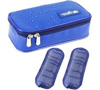 ONEGenug Waterproof Insulin Cooler Case-Portable Diabetics Cool Bag Insulin Pen Case for Diabetes Syringes, Insulin Pen (Small + 2pcs Cold Pack)
