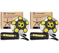 ONEGlobal Football Kick Trainer for Practice | Upgraded Materials with Reinforced Waist Belt, 2m Elastic Cord & Unbreakable Steel Buckle | Perfect Football Gifts for Boys, Men & Girls (Pack of 2)