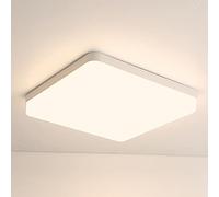 ONEGlobal MASLED 36W-3240LM Square Slim Flush Mount LED Ceiling Light | 4000K-Natural White, 250W Equivallent, Covers 25-30m2 Ideal For Bedroom, Living Room, Bathroom, Kitchen, W:23cmxH:4cm (ML-PL2)