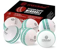 ONEGlobal Premium Windball Soft Cricket Ball | Durable & Safe, Colour Seam, True Bounce & Swing | Wind Ball for Outdoor & Indoor Practice, Coaching, Garden & Beach Games (6-White)