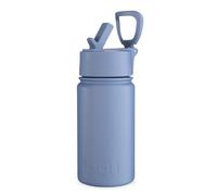onegreenbottle 400ml Insulated Stainless Steel Water Bottle - Leakproof Vacuum Flask with Straw Lid & Carry Handle, BPA-Free Reusable Metal Bottle for Gym, Travel, School & Work (Swipe Right)