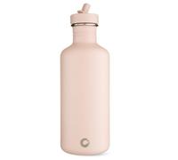 onegreenbottle BOTL - Water Bottle With Leakproof Straw Lid, Stainless Steel non-Insulated Bottle, BPA/BPS Free, Tough Canteen for Sports and Travel 1200ml - Plaster Pink