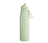 onegreenbottle EVOLUTION Stainless Steel Bottle, Triple-Walled Isothermal Insulated Water Bottle - Leakproof Bottle for Hot and Cold Drinks (Green Flag)
