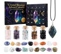 ONEHAUS Crystal Advent Calendar 2026 for Women, 24 Days Healing Crystals | Gemstone Advent Calendar, Christmas Countdown Calendar, Healing Rock Gem, Gifts for Wife Girlfriend