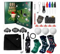 ONEHAUS Golf Advent Calendar 2025 for Men, 24 Days Christmas Countdown Calendar for Dad Husband Boyfriend Boys Teen Birthday Gifts, Golf Accessories Balls Tees Ball Markers Socks Mens Christmas Gifts
