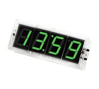 ONEHPDIY Soldering Practice Kit DIY Alarm Clock 4-Digit 5 colors available 12H/24H Format so easy DIY Electronic Soldering Project for Students Education(green)