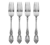 Oneida 2285004A Wordsworth Everyday Flatware Dinner Forks, Set of 4 18/0 Stainless Steel, Silverware Set