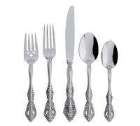 Oneida 2765020BL20 Michelangelo 20 Piece Fine Flatware Set, Stainless Steel, Silver
