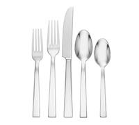Oneida Aero 5 Piece Fine Flatware Set, Service for 1 18/10 Stainless Steel, Silver