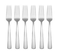 Oneida H084006B Aptitude DIN FRKS S/6 (16) Flatware-Dinner-Forks, Stainless Steel, Silver