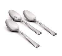 Oneida Butler Everyday Flatware Serving Spoons 18/0 Stainless Steel, Set of 3, Silverware Set