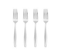 Oneida Camlynn Everyday Flatware Salad Forks, 0.20 LB, Metallic | mirror finish, dishwasher safe | cutlery set for kitchen and dining, utensil set, wedding silverware, heavy duty