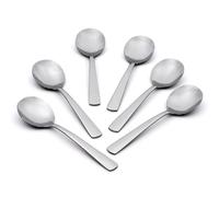 Oneida H084006L Aptitude Everyday Flatware Soup Spoons 18/0 Stainless Steel, Silverware Set