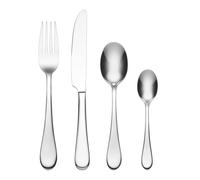 Oneida Icarus 24 Piece Cutlery Set - Stainless Steel Cutlery Set for 6, Heavy Weight & Mirror Finish, Rust Resistant & Dishwasher Safe Flatware, Silver