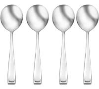Oneida Moda Fine Flatware Soup, Set of 4 Spoon, Stainless